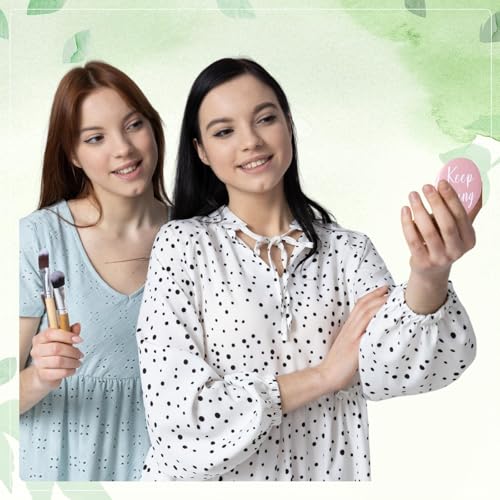 30 Pcs Employee Appreciation Gifts Bulk Inspirational Compact Mirror Round Small Makeup Mirror Portable Pocket Mini Mirror Thank You Gift for Women Nurse Teacher Team Coworker Staff