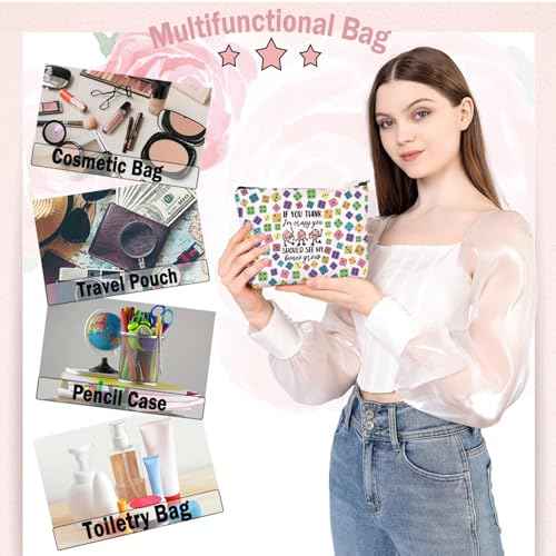 BDPWSS Bunco Makeup Bag Bunco Gambling Lover Gift If You Think I'm Crazy You Should See My Bunco Group Bunco Game Night Gift (Bunco Group)