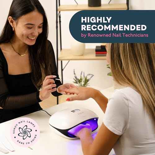 SUNUV UV LED Nail Lamp, UV Light for Nails Compatible with All Gel Polish, 36 LEDs with 4 Timer Settings, LCD Display for Home Salon SUN4 Black