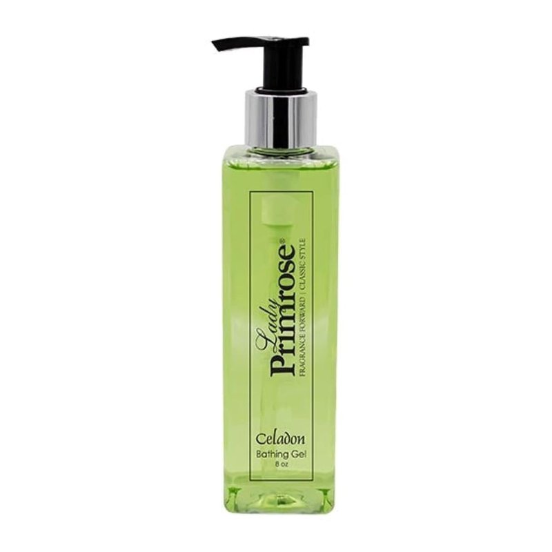 Lady Primrose Celadon Bathing Gel - Nourishing Skin Cleanser, 8 Fl Oz