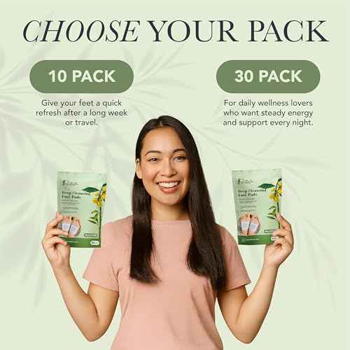 Ballotte Deep Cleansing Foot Pads, Soothe Your Soles While You Sleep, Infused with Bamboo Vinegar, Mint & Vitamin C, Premium Foot Patches for Men & Women (10 Foot Pads)