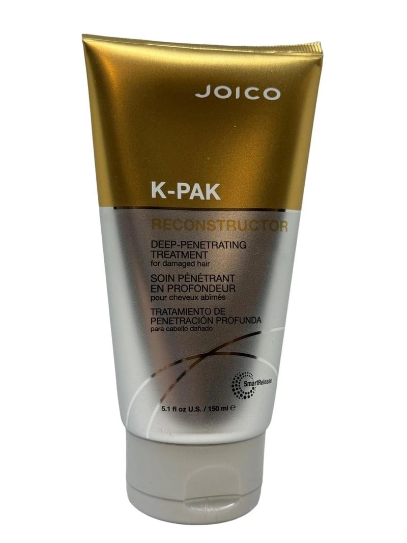 K-PAK Reconstructor Deep-Penetrating Treatment | For Damaged Hair | Repair & Strengthen Strands | Rebuild & Fortify Damaged Hair | Improve Elasticity | With Keratin & Arginine | 5.1 Fl Oz | Old
