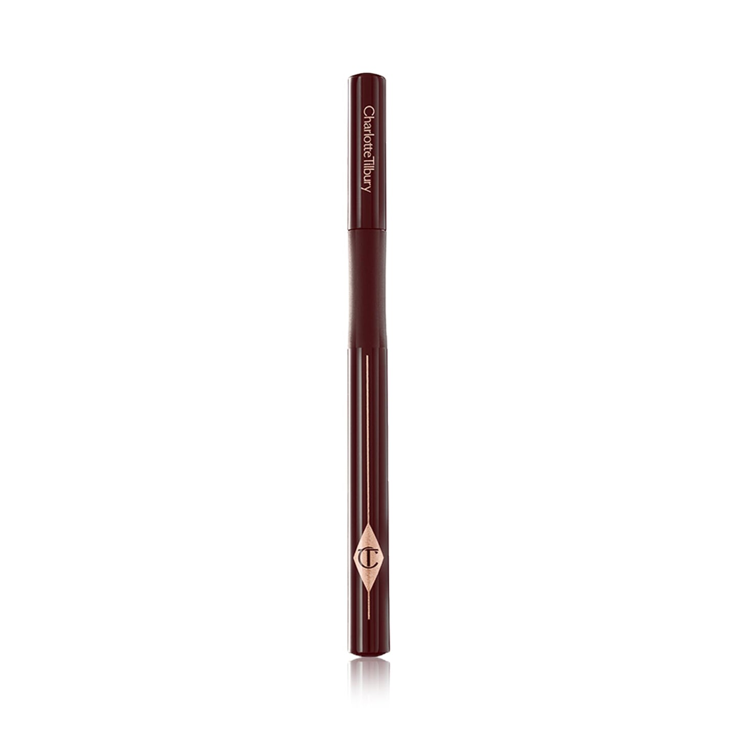 Charlotte Tilbury The Feline Flick Waterproof Liquid Eyeliner - Black Eyeliner Pen with a Quick-Drying, Matte Formula - Enriched with Intense, Highly-Pigmented Color Pay-Off - Super Brown