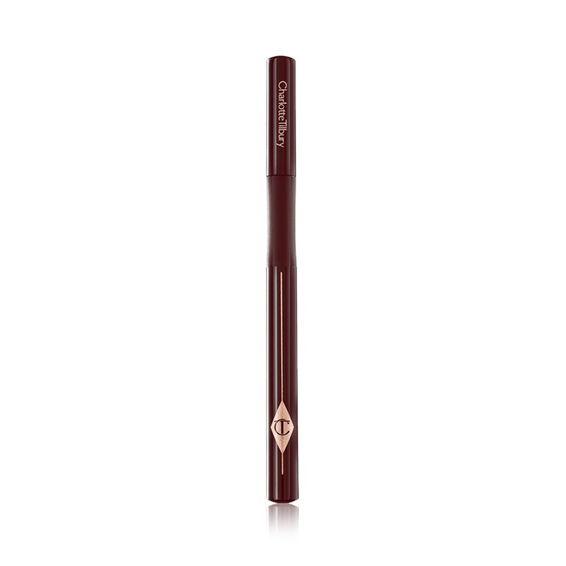 Charlotte Tilbury The Feline Flick Waterproof Liquid Eyeliner - Black Eyeliner Pen with a Quick-Drying, Matte Formula - Enriched with Intense, Highly-Pigmented Color Pay-Off - Super Brown