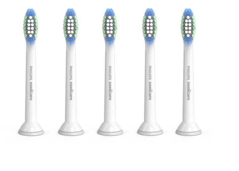 Philips Sonicare Simply Clean Replacement Toothbrush Heads, HX6015/03, 5 Count