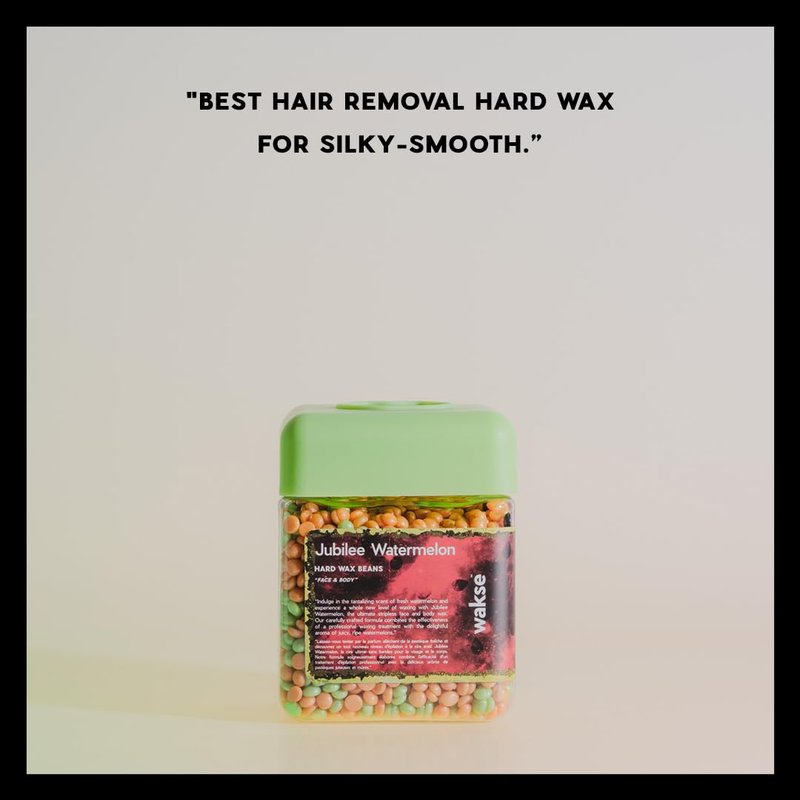 Wakse Watermelon Jubilee Hard Wax Beans - Effective Hair Removal for Face & Body | 12.8oz Watermelon Scented