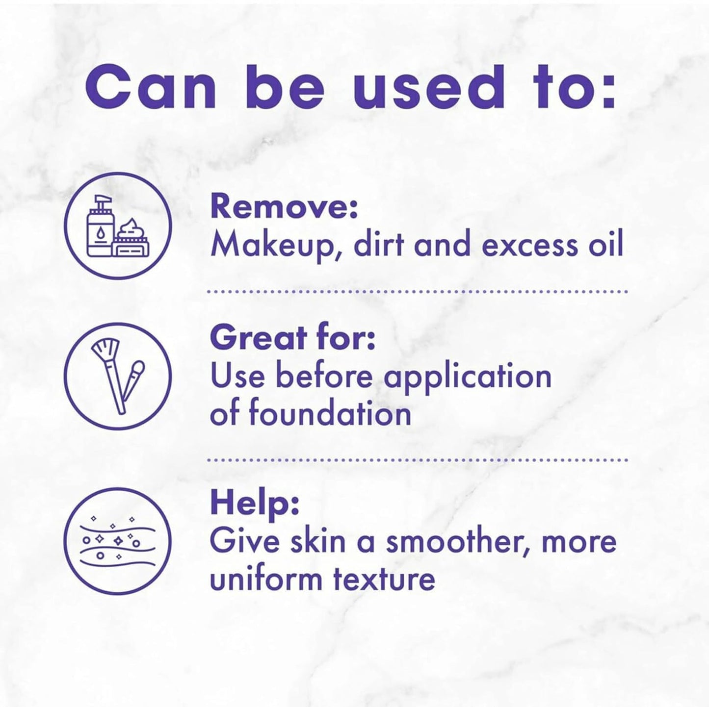 Buf-Puf Facial Sponge, Dermatologist Developed, Removes Deep Down Dirt & Makeup That Causes Breakouts and Blackheads, Reusable, Exfoliating, White, 8 Count