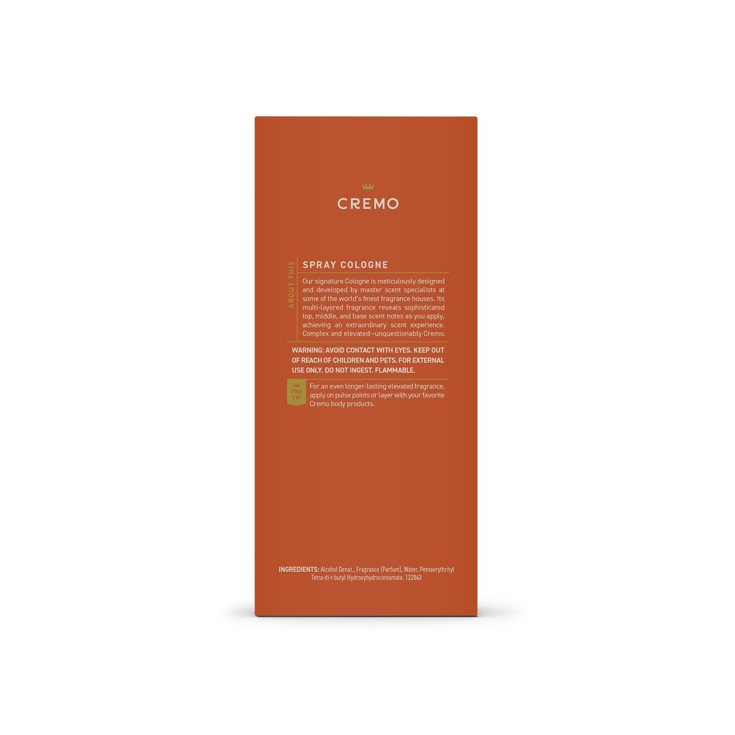Cremo Cologne for Men - Mens Cologne 3.4 Fl Oz