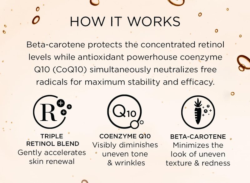Perricone MD High Potency Triple Retinol Renewal Serum - Lightweight, Advanced Face Serum with CoQ10 - Visibly Reduce Lines, Wrinkles, & Uneven Texture for Firm, Collagen-Rich Skin - 2 fl oz