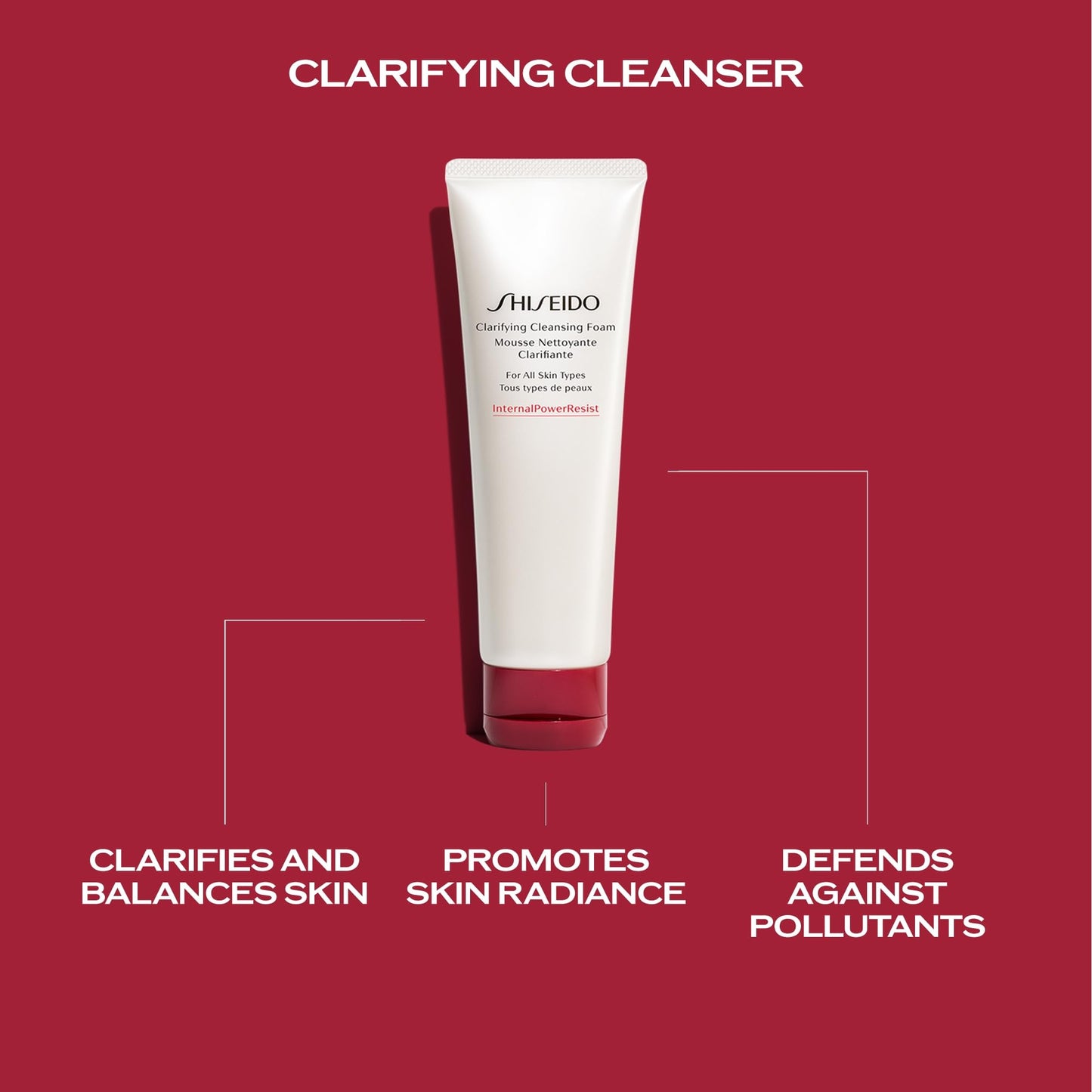 Shiseido Wrinkle Smoothing Starter Set - Benefiance Day Cream SPF 23 (30mL), Clarifying Cleansing Foam (15mL) & Eye Cream (15mL)
