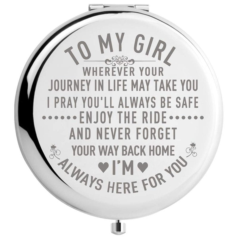 Daughter Gifts from Mom and Dad, Unique Birthday Gift Ideas for Granddaughter, Graduation Gifts for Her, Christmas Gift Present for Women (MIR-GIRL-JOURNEY)
