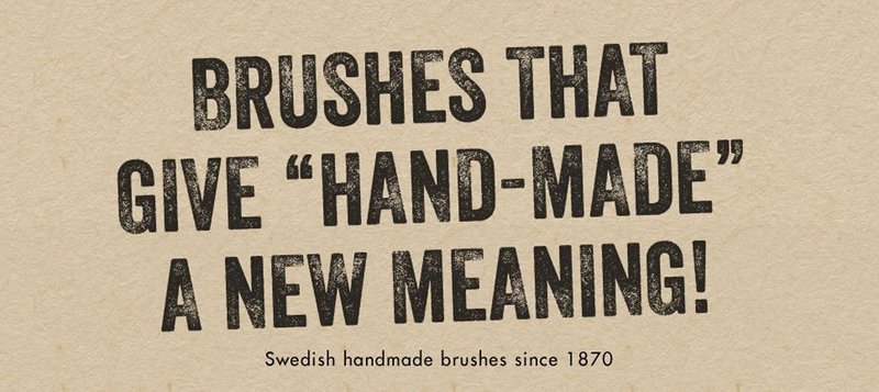 Iris Hantverk Oak and Horse Hair/Tampico Bath Brush