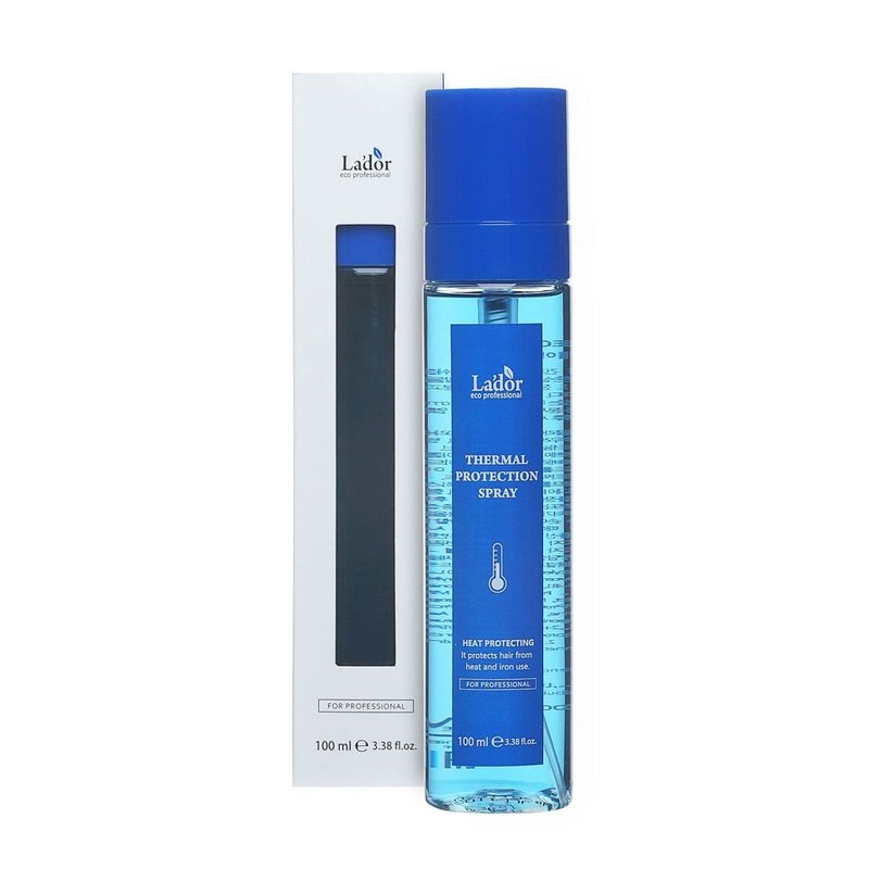 LA'DOR Thermal Protection Spray Hair Heat and Iron Use Protectant Spray Leave-In Mist Treatment 3.38 Fl Oz Instant Shine Volume Frizzy Damaged Hair Protein Amino Acids No Stickiness