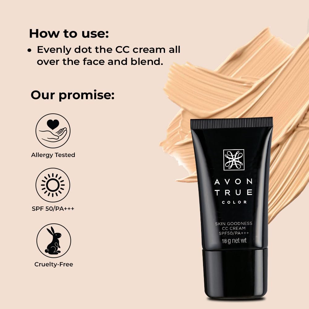 Avon CC Cream - Skin Goodness for Medium Wheat Skin Tone | 18g