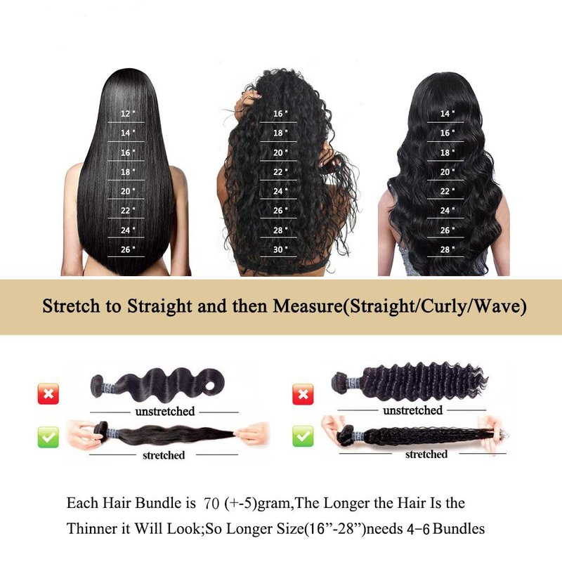 Straight Bundles Human Hair 14 14 14 Inch 100% Unprocessed Brazilian Virgin Weave Bundles Human Hair for Black Women Remy Straight Hair Extensions Natural Black Color Weft