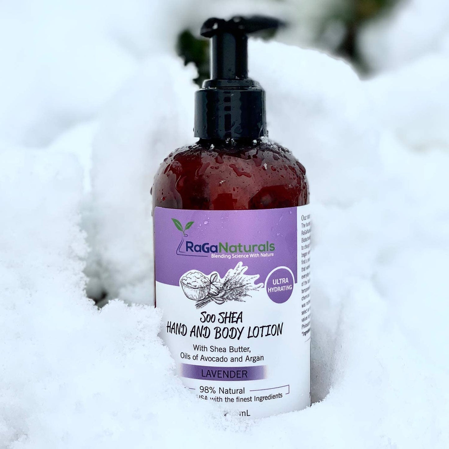 RaGaNaturals Fragrance Free and Lavender Body Lotion, Body Lotion for Women, Men, Babies and Kids - 8fl oz