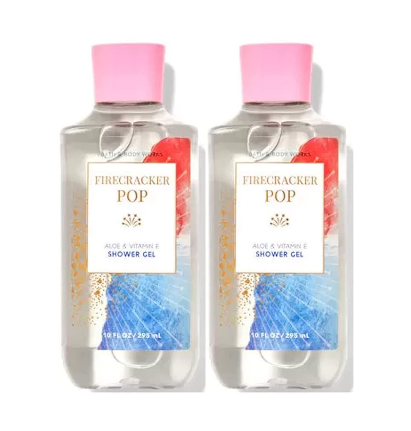Firecracker Pop Shower Gel Gift Set for Women - 10 Oz | 2 Pack of Refreshing Body Wash