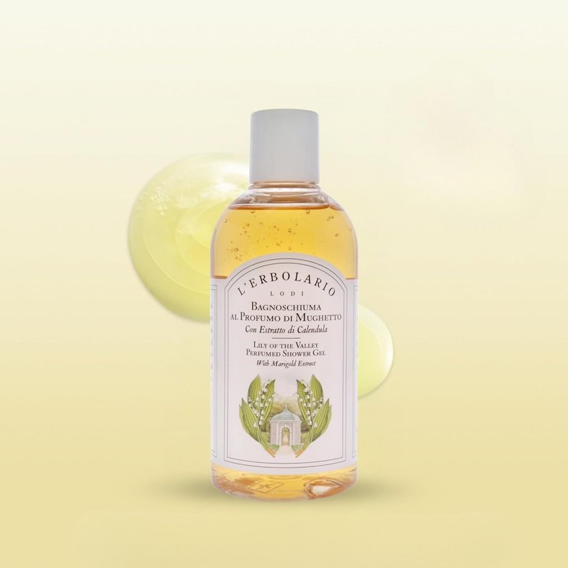 L'Erbolario Shower Gel – Gentle Body Soap for Sensitive Skin – Soothing and Refreshing Floral Body Wash for Daily Care – Lily of the Valley - 8.4 oz