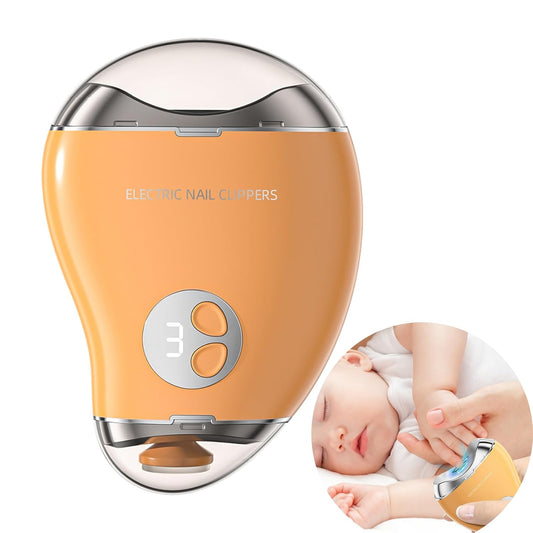 Type-C Electric Nail File with LED Light – 3 Speed Nail Polisher & Safe Clippers for All Ages