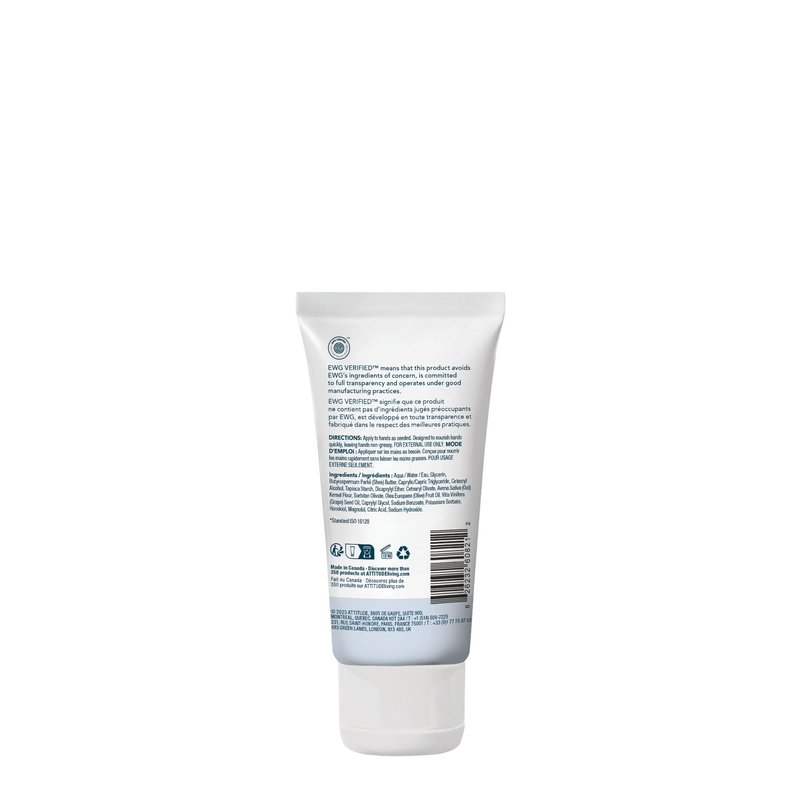 ATTITUDE Hand Cream for Sensitive Skin with Oat, EWG Verified, Dermatologically Tested, Vegan, Unscented, 2.5 Fl Oz