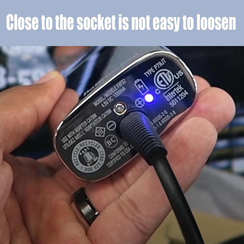BOEEA Replacment Charger for BaByliss PRO Shaver FXFS2 FXFS2G, 4.5V Adapter Compatible with BaBylissPRO Barberology Cordless Metal Double Foil Shaver FXFS2 Power Cord Supply