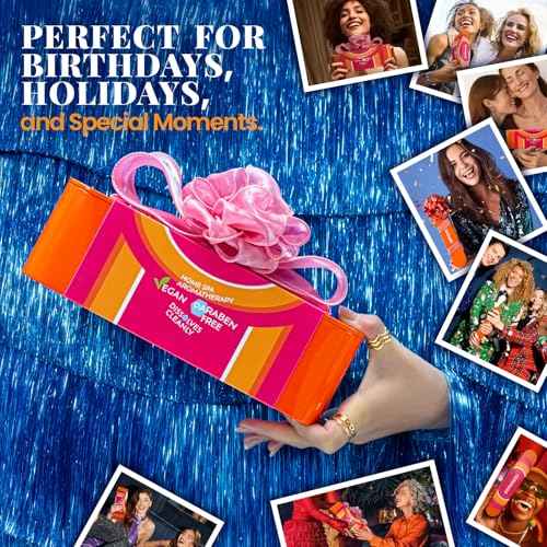 Crystal Bath Bomb Gift Set ? 12 Pack with 6 Natural Scents, Organic Shower Bombs with Nourishing Bath Salts, Stress Relief Bubble Spa, Self Care Gifts for Women, Mom, Wife, and Daughter