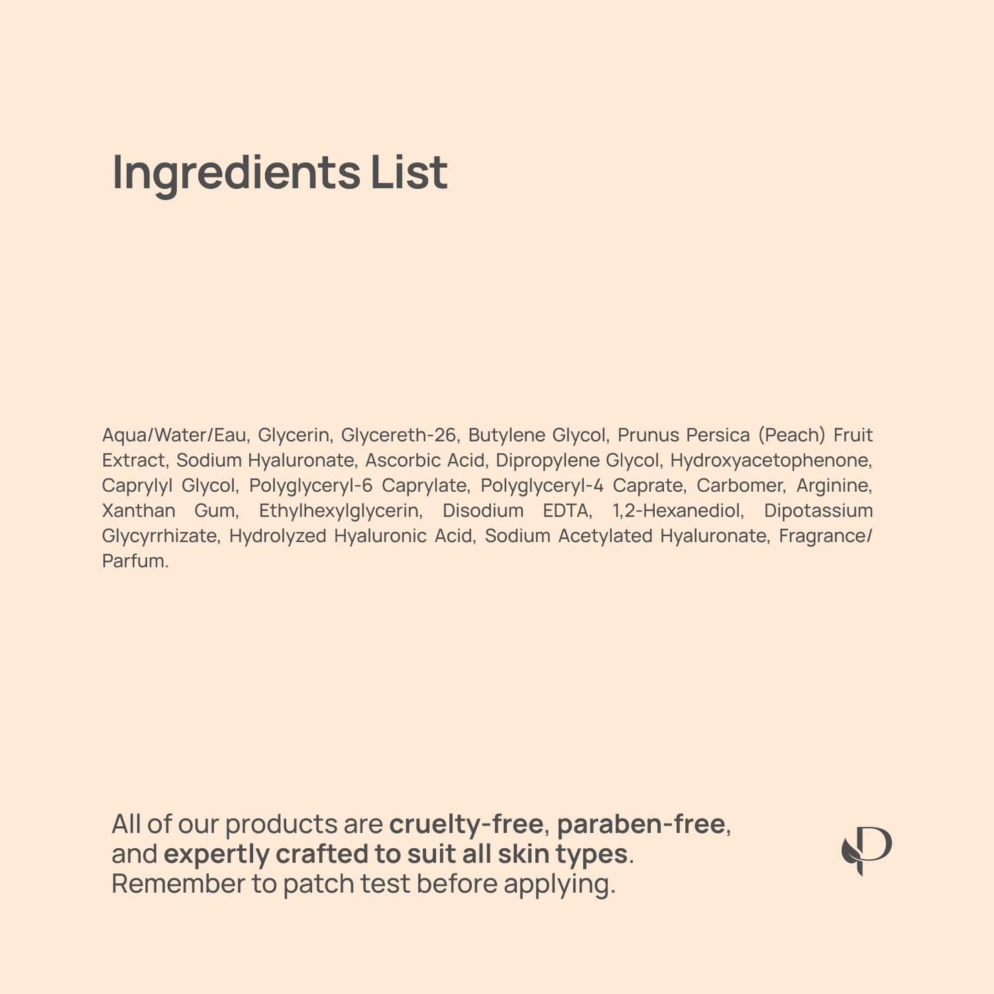 PLANTIFIQUE Korean Sheet Mask, 5 Pack - Glowing & Hydrating Face Masks with Peach Extract, Vitamin C & Hyaluronic Acid - Mascarillas Faciales