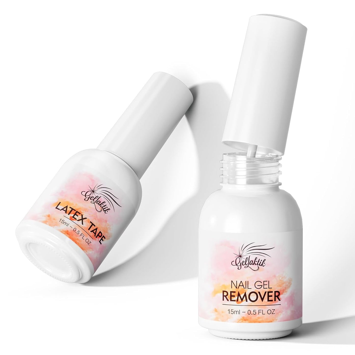 Gel Polish Remover Kit - 3 x 18ml with Cuticle Oil & Liquid Latex Tape, Fast 3-5 Min Removal