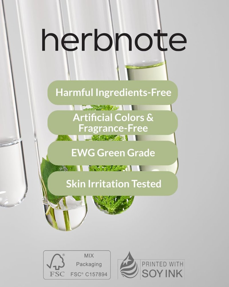 HERBNOTE Heartleaf Soothing Moisture Ampoule - Enriched with 80% Extracted Houttuynia Cordata, Teatree & Pantenol - Effective for Sebum Control - Clinical Tested, 1.35 fl.oz