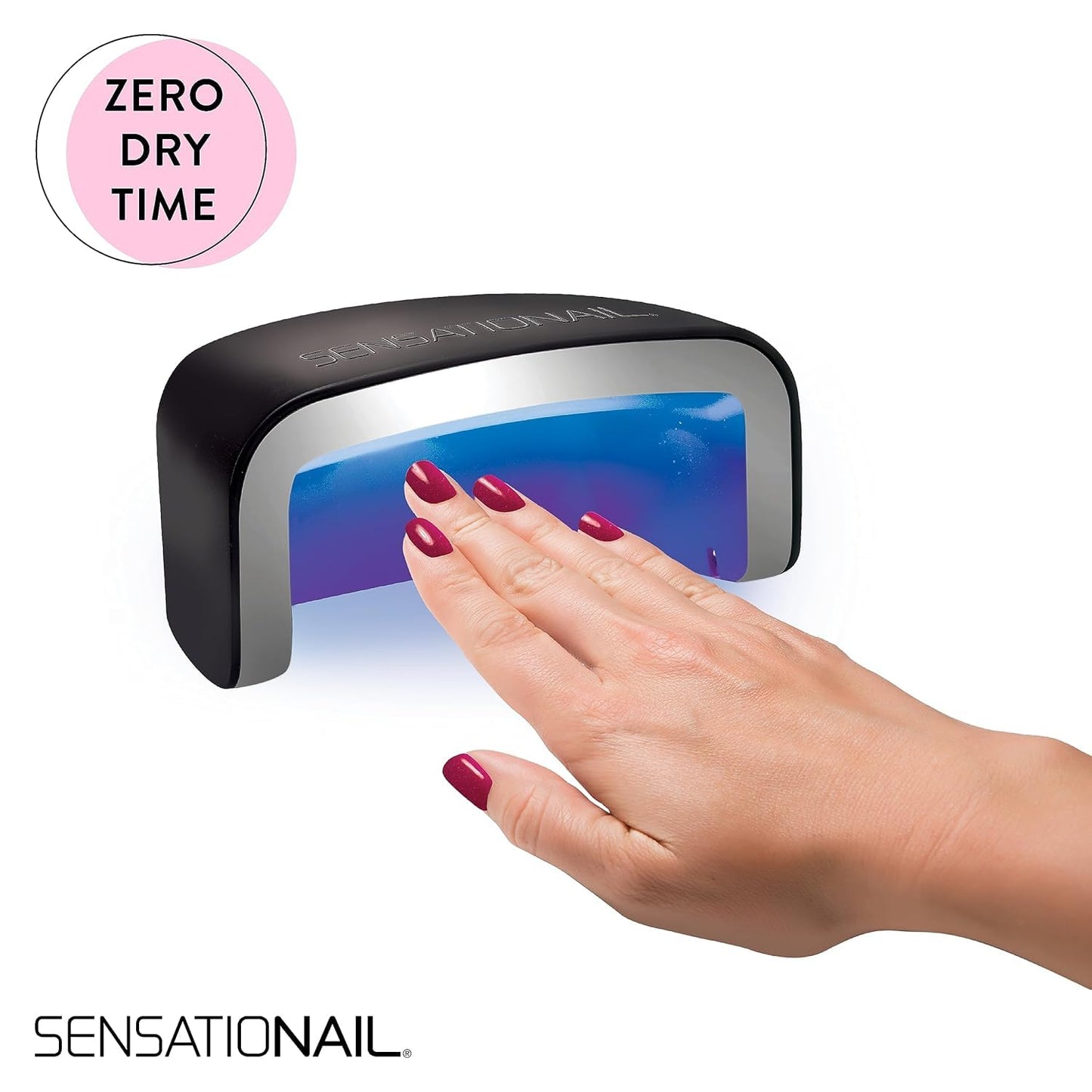 Sensationail Gel Polish Refill Kit - Base & Top Coat with Gel Primer, Black (2 Pack)