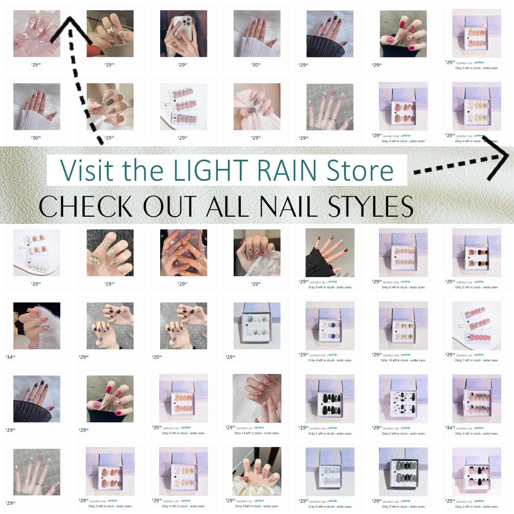 Universe Light Rain Press-On Nails | Easy Application & Stunning Design