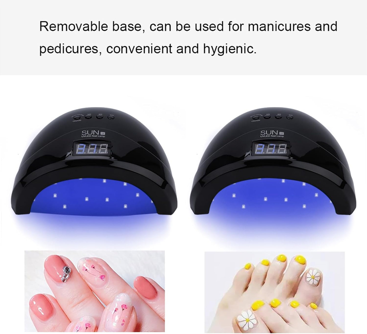 48W LED Nail Dryer - Gel Polish Curing Lamp for Manicure & Pedicure with US Plug
