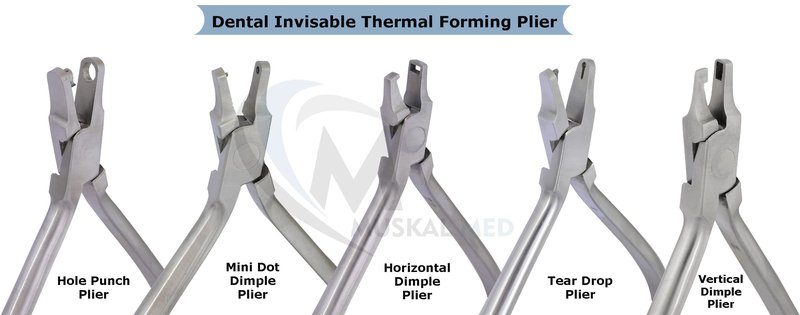 VISION TEK MED Orthodontic Dental Tear Drop Pliers Thermal Forming Retainer Clear Aligner Braces Plier
