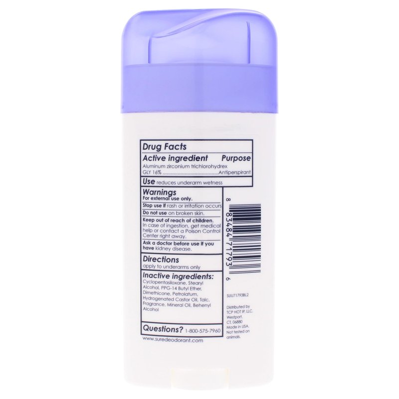 Sure Deodorant 2.7 Ounce Original Solid Regular (Pack of 6)