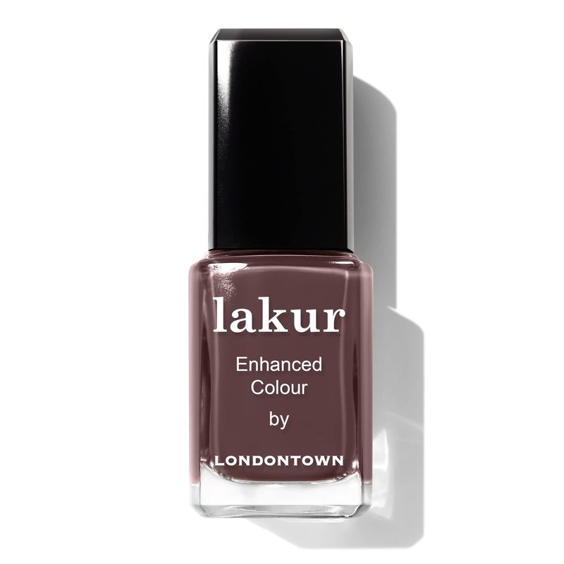 LONDONTOWN Lakur Nail Polish – Nude & Brown Shades, Teak, 0.4 Fl Oz, Long-Lasting, Streak-Free, Chip-Resistant | 21+ Free Non-Toxic Vegan Nail Color, Strengthens & Hydrates Nails