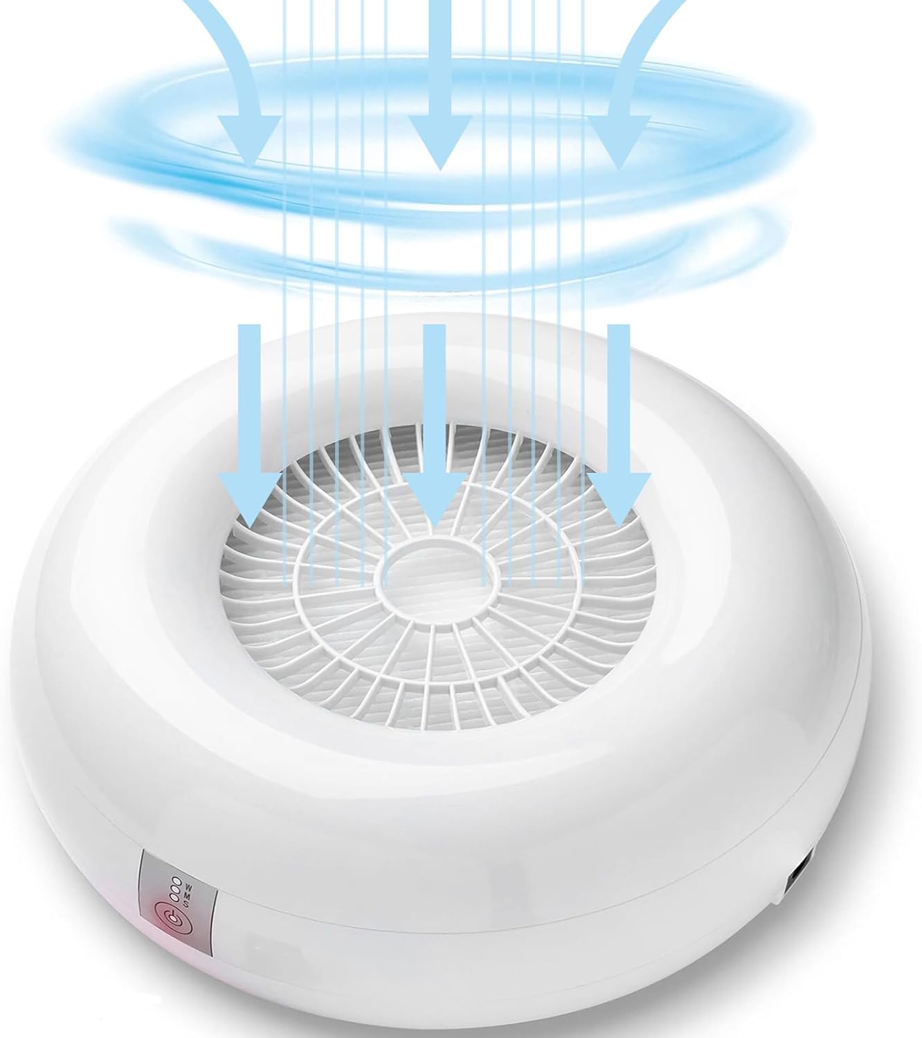 Nail Dust Collector Vacuum with Strong Suction & Reusable Filter for Acrylic Nails