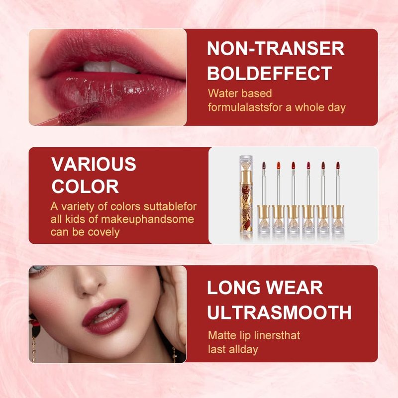 Matte Velvet Lip Stain, Long-Lasting Lip Tint, Waterproof Non-Sticky Lip Color, Transfer-Proof Smudge-Proof Lip Stain, Cloud-Like Soft Blurring Texture with Misty Velvet Finish, Rosewood Nude-81A