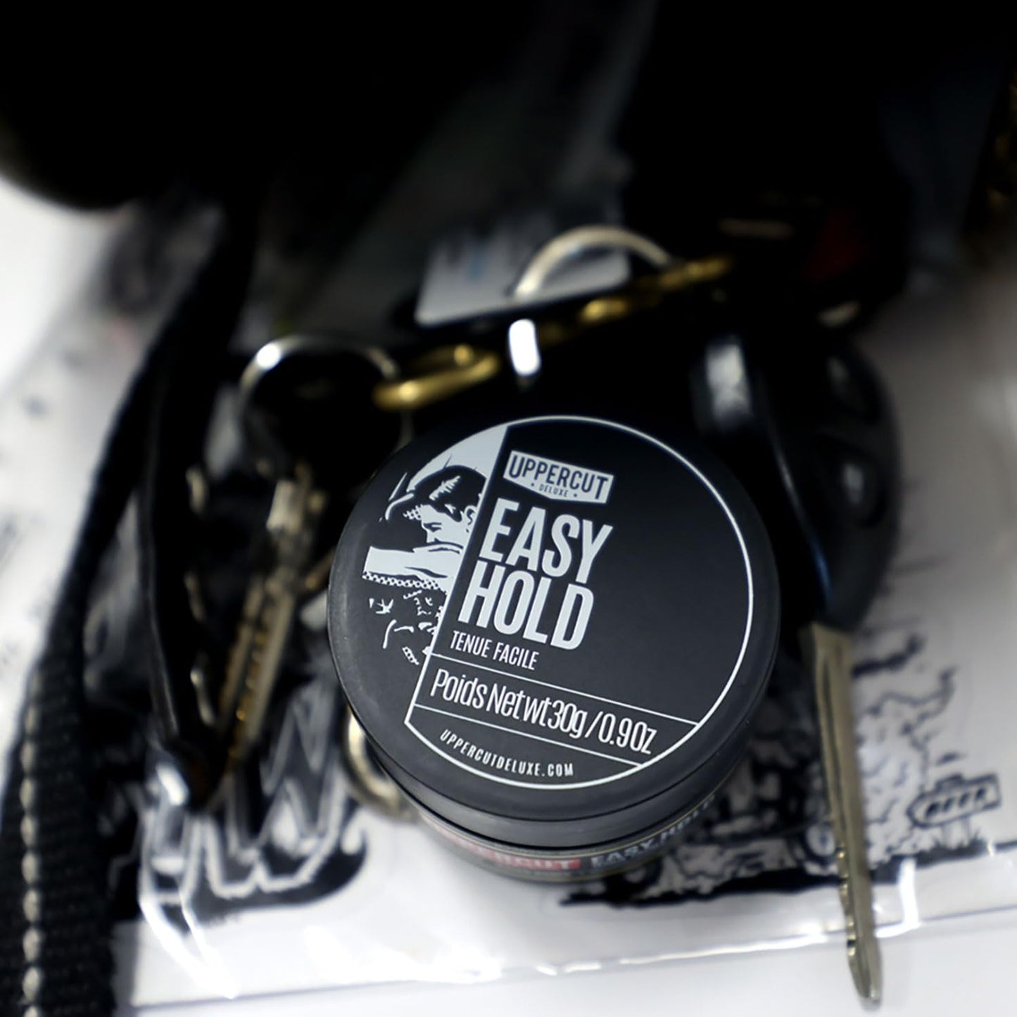 Uppercut Deluxe Easy Hold Pomade 0.9oz / 30g – Light Hold Matte Finish Men's Hair Pomade, Natural Texture & Volume, Water Based Cream Pomade, Weightless Flexible Control, Easy Wash Out Styling Product