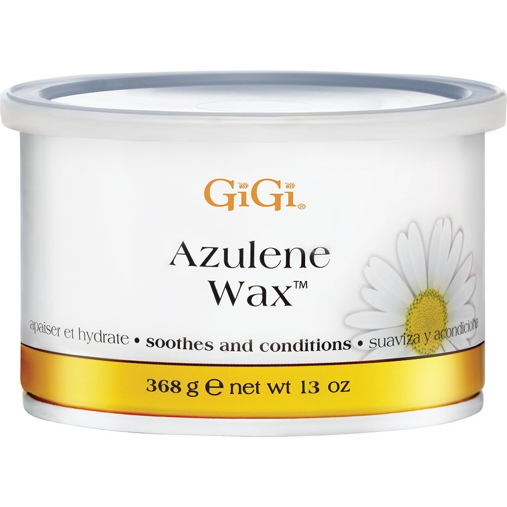 Azulene Wax for Hair Removal - Soothing Soft Wax for Face, Body & Sensitive Skin | 13 oz, 3 Pack