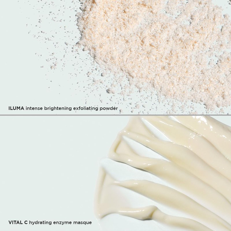 IMAGE Skincare POREfection Power Duo, Iluma Intense Brightening Exfoliating Powder + VITAL C Hydrating Enzyme Masque