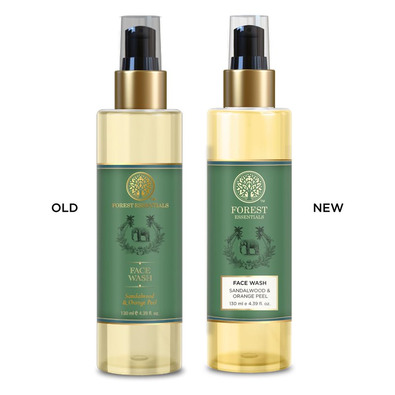 Forest Essentials Facial Cleanser Sandalwood & Orange Peel 130ml (Face Wash)