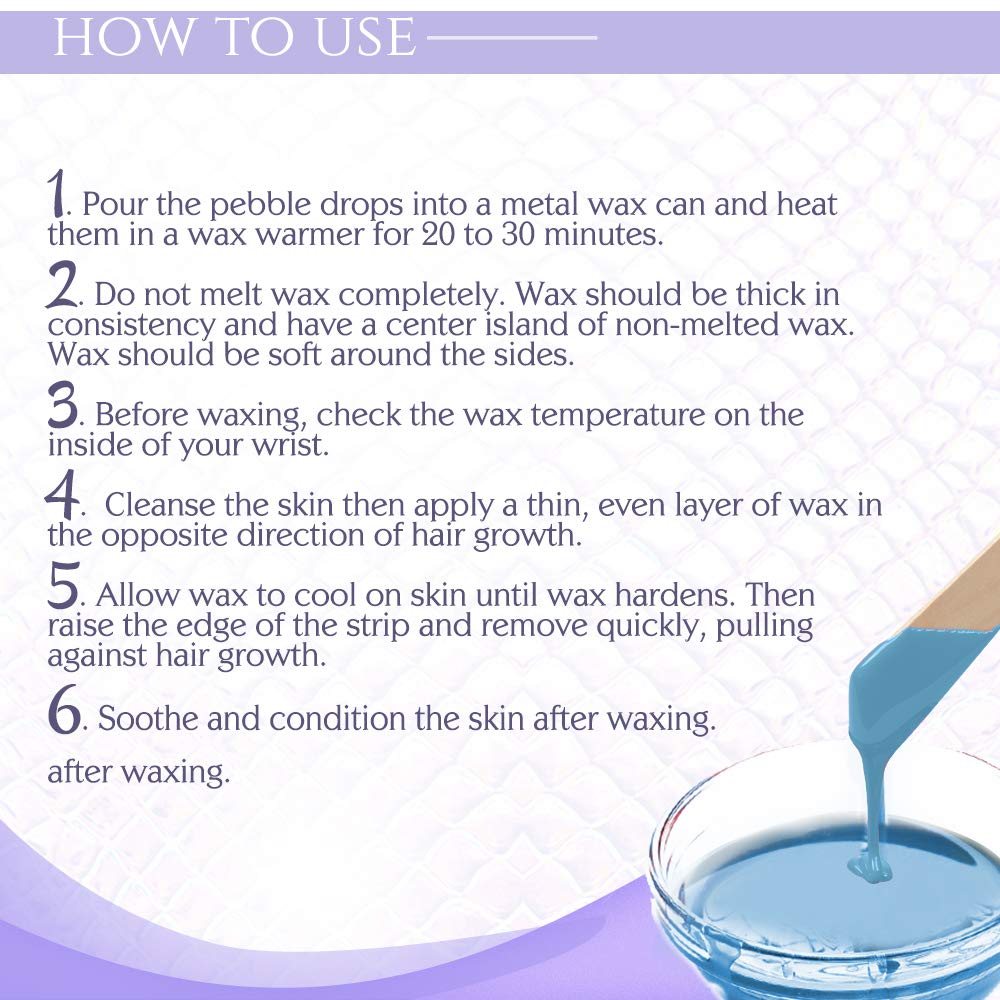 Satin Smooth Titanium Blue Thin-Film Hard Wax Beads for Hair Removal, 35 oz