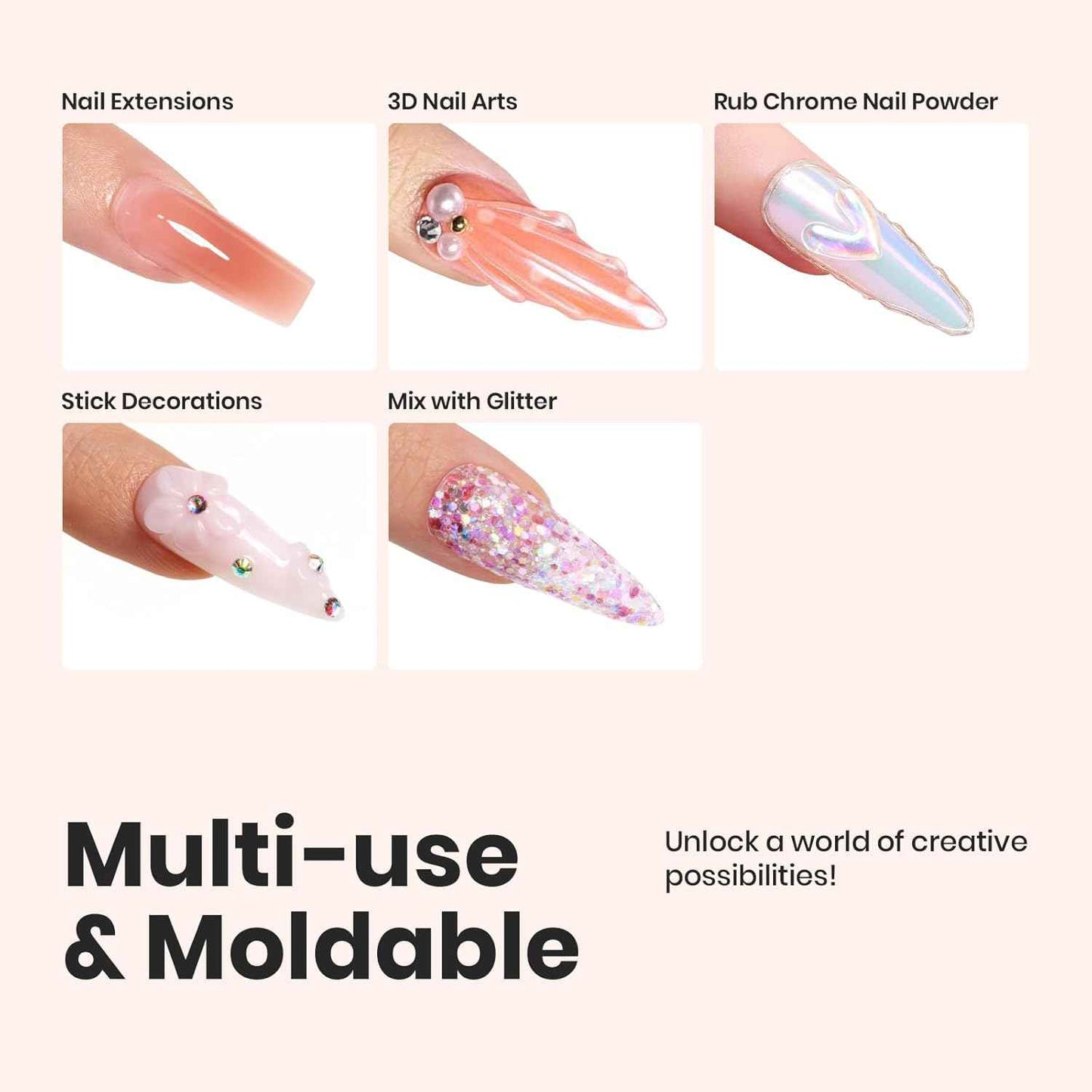 Beetles Gel Nail Polish & Solid Builder Gel Set - Long-Lasting Nail Art
