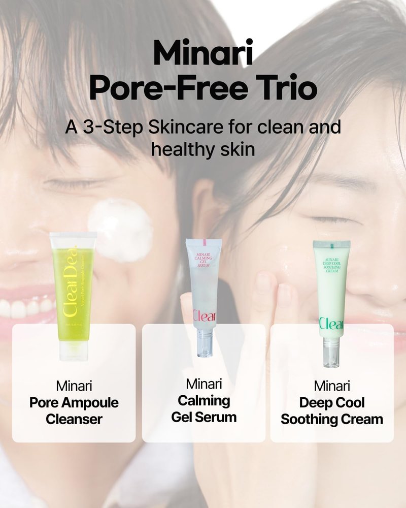 ClearDea Minari Cool Soothing Cream for face – K-Beauty Hydrating & Moisturizer with Korean Water Parsley, 30ml/1.01oz