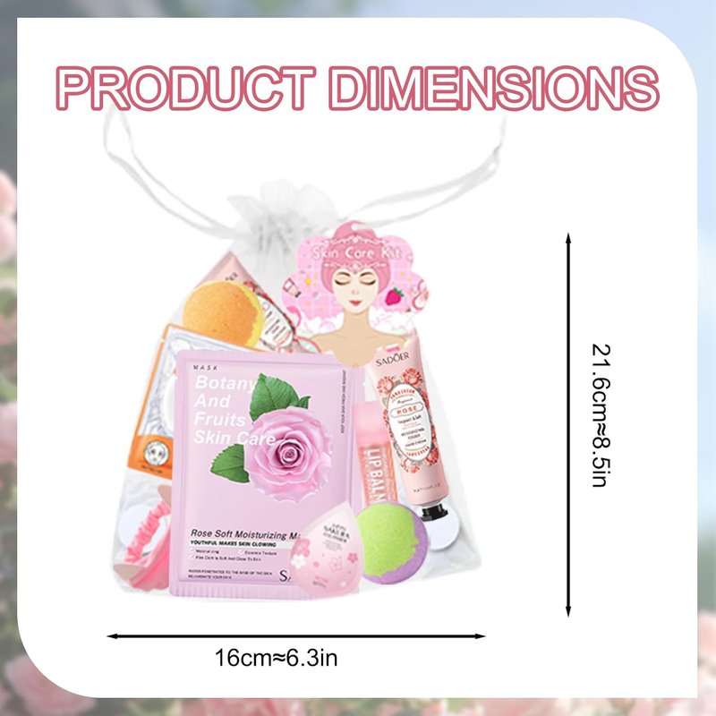 Spa Party Supplies - 68PCS Essentials Set with Hand Cream, Lip Balm & Foot Bath Bombs | Perfect for Birthday & Sleepover Events