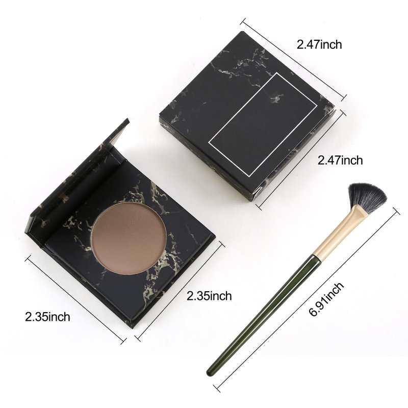 Erinde Cool Toned Contour Palette, Taupe Grey Contour Powder for Fair Pale Light Cool Skin Tones, Lightweight, Ultra-Blendable, Multiuse Goth Contouring Face Sculpting Bronzer Makeup, 01 Gray Brown