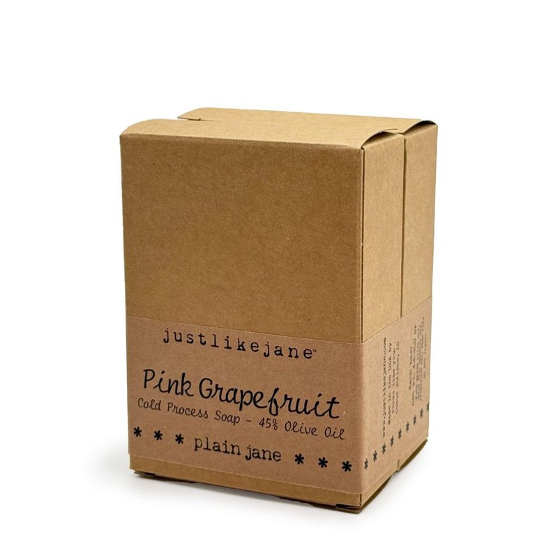 Just Like Jane™ Pink Grapefruit Handmade Soap | 5 oz Bars | Packaging: Plain Jane (2 bars)