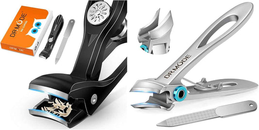 Heavy-Duty Nail Clippers for Thick Nails - Angled Toe & Ingrown Nail Trimmers for Men & Seniors