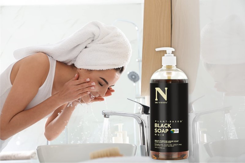 Dr. Natural Pure Black Liquid Soap 2-pack (Black, 64oz)