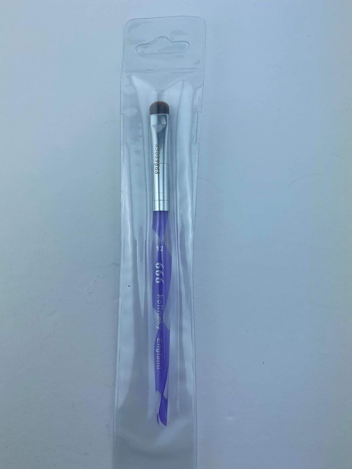 Kolinsky French Brush - Size 12 | Premium Purple Spiral Hair Brush
